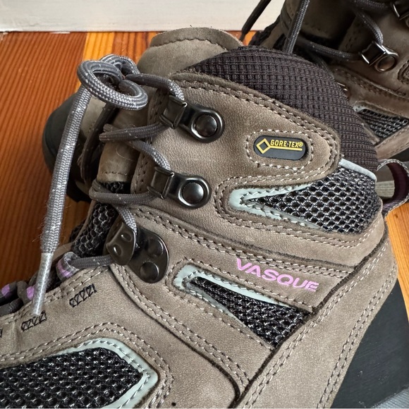 VASQUE Boots Womens 9W Wide Breeze 2.0 GTX Hiking Gore-Tex Nubuck Leather Brown - Picture 5 of 11
